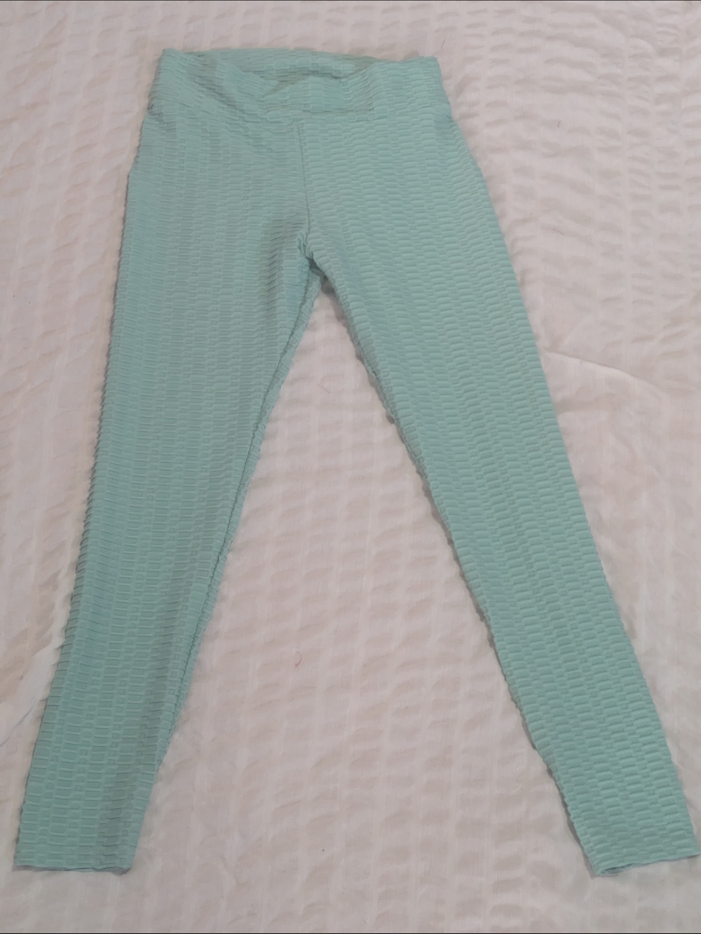 women's Mint Textured Pull-On Jogger Leggings